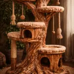 arbre à chat en bois