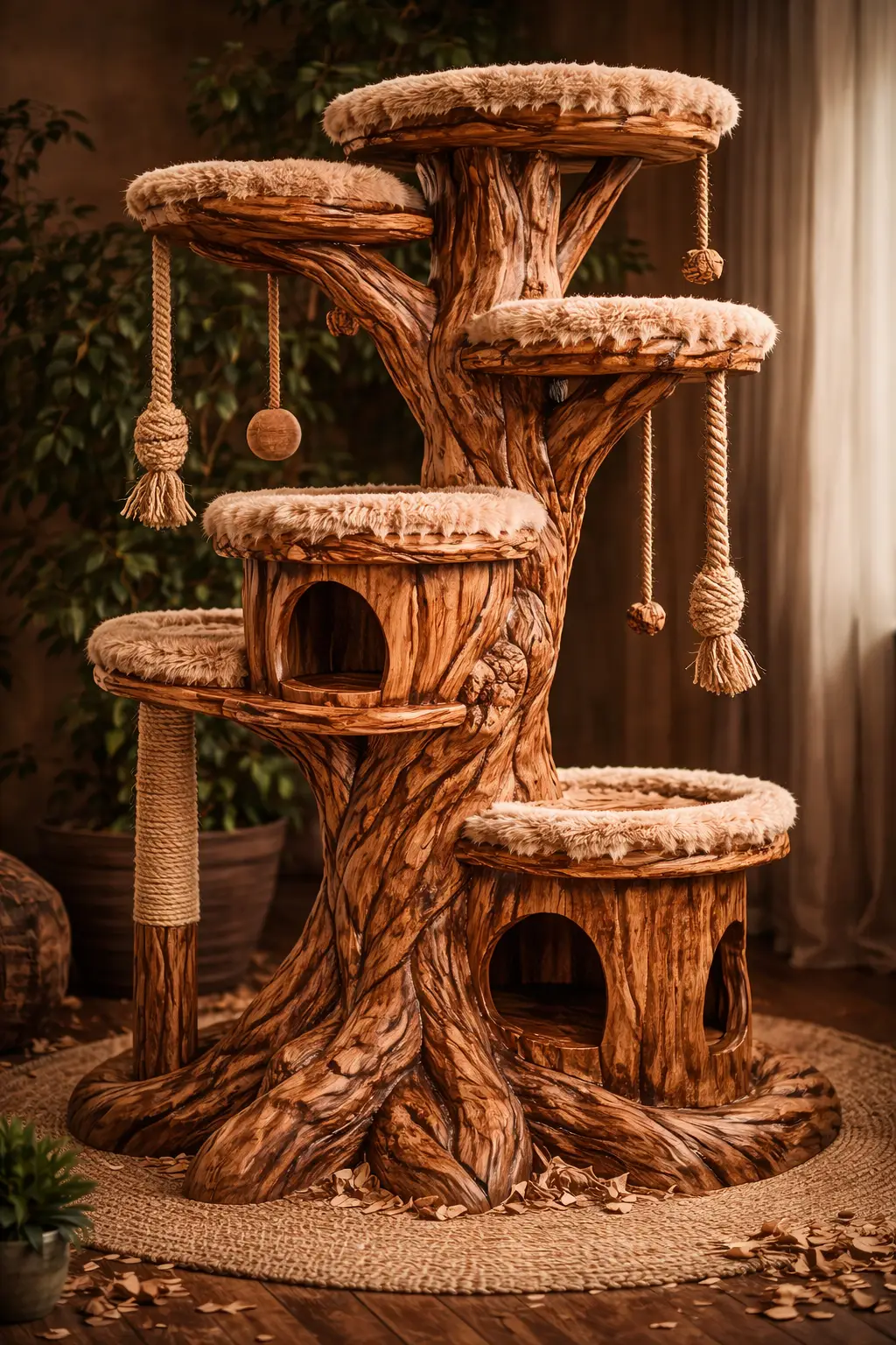 Arbres à chat en bois